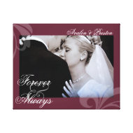 Bridal Forever & Always Rose Your Photo Canvas wrappedcanvas