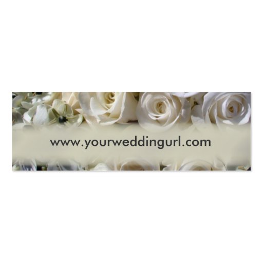 Bridal gift cards - add your wedding website business cards (front side)