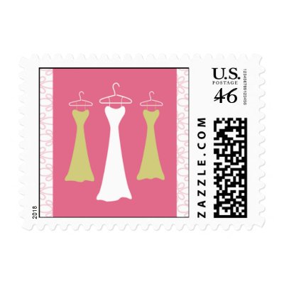 Bridal Gown Postage Stamps