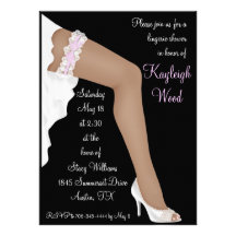 Bridal Lingerie Shower Personalized Ethnic Personalized Invitation