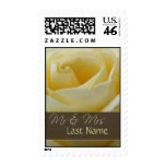 Bridal rose for the newlyweds postage
