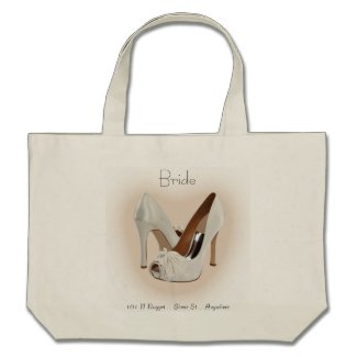 Bridal Shoe Bag Custom Tote