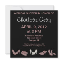 Bridal Shoes Bridal Shower Invitations invitations