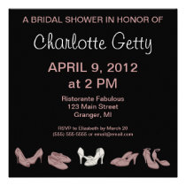 Bridal Shoes Bridal Shower Invitations invitations