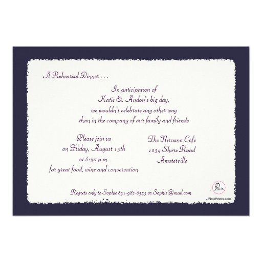 Bridal Shoes Rehearsal Invitation