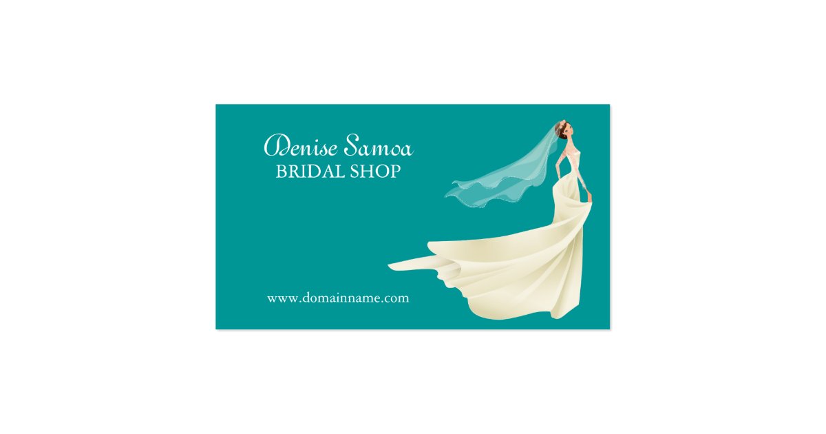 Bridal Shop Business Card Template Zazzle
