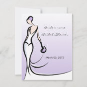 purple Bridal Shower Advice Cards
