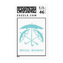 Bridal Shower (Aqua) postage