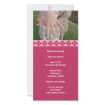 Bridal Shower Argyle photo cards by samack Bridal Shower Argyle photo cards
