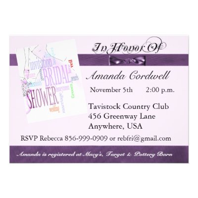Bridal Shower Collage Invitation