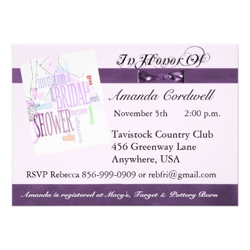 Bridal Shower Collage Invitation
