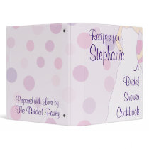 Bridal Shower Cookbook binders