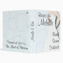 Bridal Shower Cookbook - Circles binders
