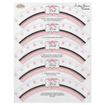 Bridal Shower Cupcake Decor - French Bow Dot Swirl Full Color Flyer