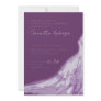 Bridal Shower Eggplant purple : bridal gown Invitation