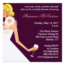 Bridal Shower Esemble Custom Announcements