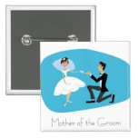 Bridal Shower Favor-Mother of the Groom Pinback Button