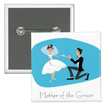 Bridal Shower Favor-Mother of the Groom Pinback Button
