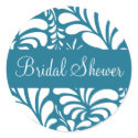 Bridal Shower Fern Flora Sticker Seal
