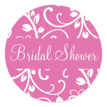 Bridal Shower Floral Vine Envelope Sticker Seal by hummingbirdcake Bridal Shower Floral Vine Envelope Sticker Seal