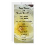 Bridal Shower for Custom Invitations White Rose Picture Card