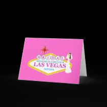 Bridal Shower In Fabulous Las Vegas Card cards