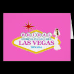 Bridal Shower In Fabulous Las Vegas Card cards