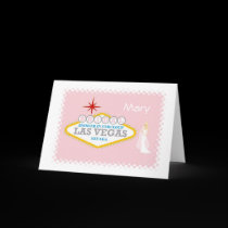 Bridal Shower In Fabulous Las Vegas Mary Card cards