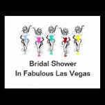 Bridal Shower In Fabulous Las Vegas Postcards postcards
