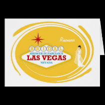 Bridal Shower In Fabulous Las Vegas Rosemarie Card cards