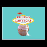 Bridal Shower in Las Vegas Cupcake Postcard postcards