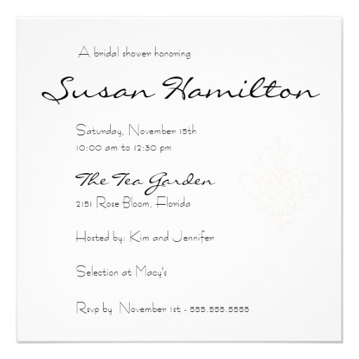 Bridal Shower Invitation