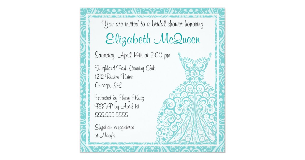 Bridal Shower Invitation Zazzle