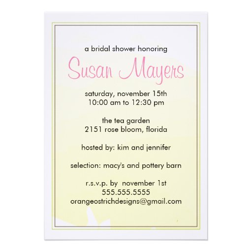Bridal Shower Invitation
