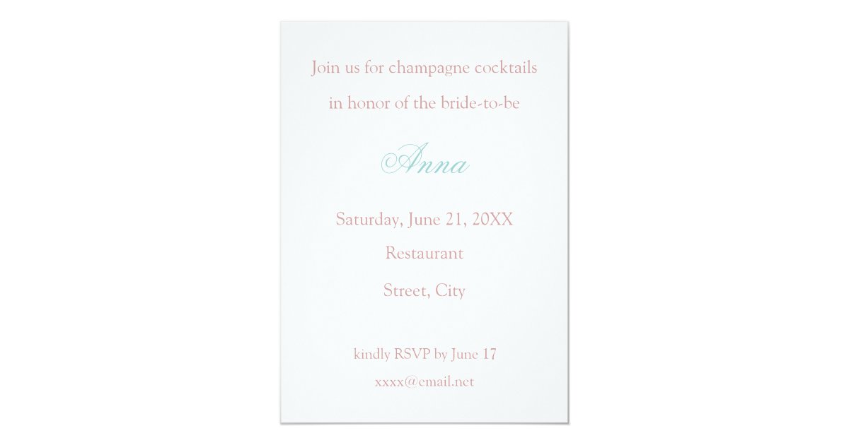 BRIDAL SHOWER INVITATION Zazzle