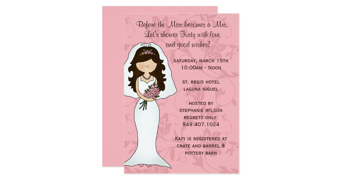 Bridal Shower Invitation Zazzle