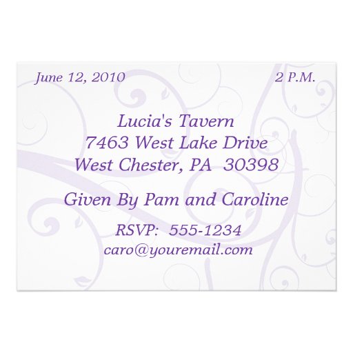 Bridal Shower Invitation and Photo Card