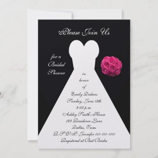 Bridal Shower Invitation -- Bridal Gown