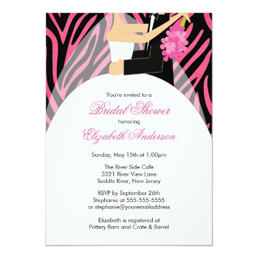 pink and zebra wedding invitations bridal shower invitation groom pink zebra zazzle pink and zebra wedding invitations bridal shower invitation groom pink zebra zazzle