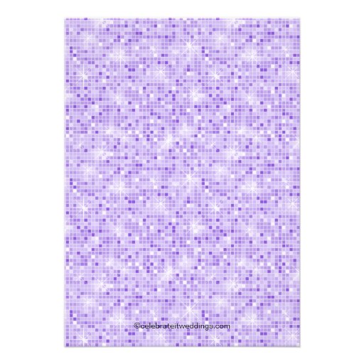 Bridal Shower Invitation Bride Groom Purple Bling