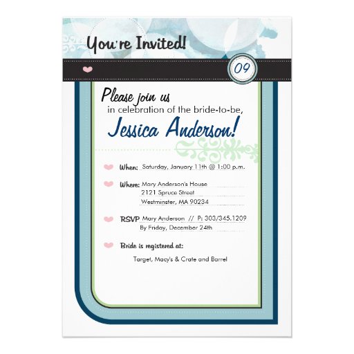Bridal Shower Invitation Card