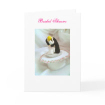 Bridal Shower  Invitation Card in White