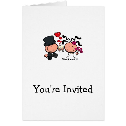 Bridal Shower Invitation cartoon Card | Zazzle