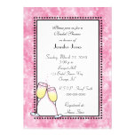 Bridal Shower Invitation Champagne Glasses