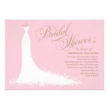 Bridal Shower Invitation | Elegant Wedding Gown