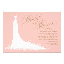 Bridal Shower Invitation | Elegant Wedding Gown