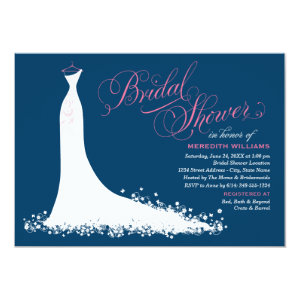 Bridal Shower Invitation | Elegant Wedding Gown Announcement