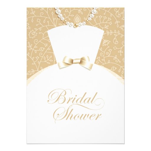 Bridal Shower Invitation Flat Card