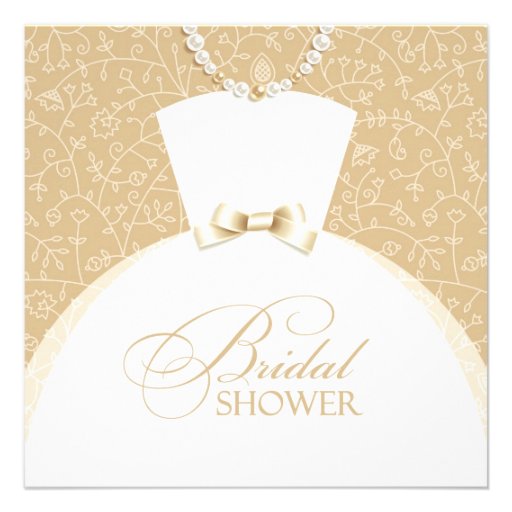 Bridal Shower Invitation Flat Card