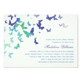 Bridal Shower Invitation | Fluttering Butterflies Personalized Announcements